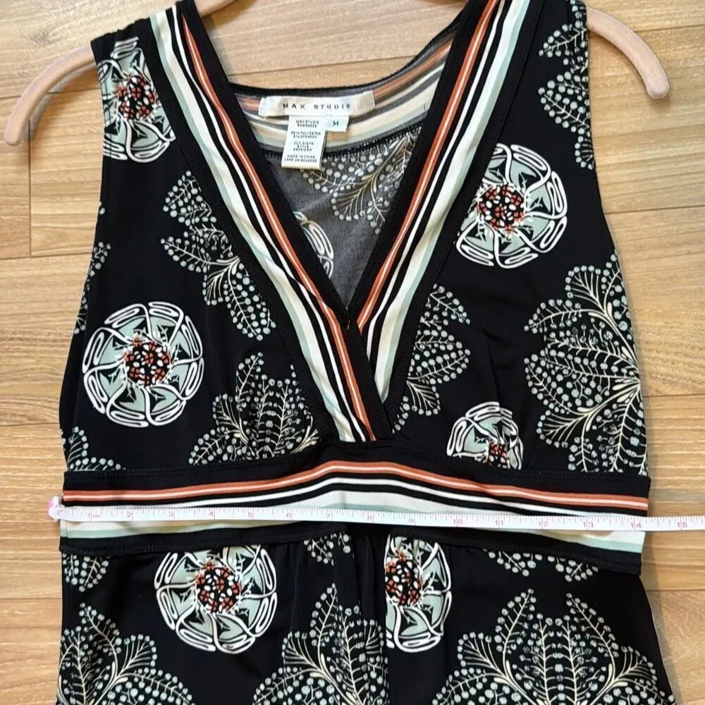 Max studio dress size medium Geometrical floral pattern - Picture 4 of 5